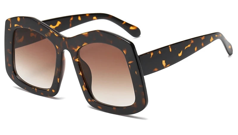 TEEK - FRFR Big Square Gradient Shades EYEGLASSES theteekdotcom Leopard Tea
