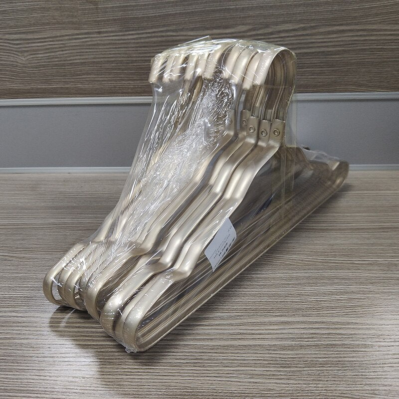 TEEK - 5/10/20pcs Metallic Clothes Hangers HOME DECOR theteekdotcom