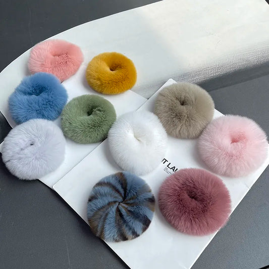 TEEK - Real Fluff Round Hair Scrunchies HAIR CARE theteekdotcom