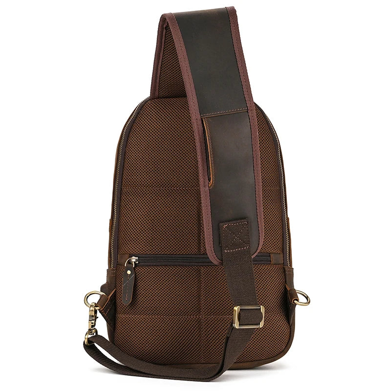 TEEK - Large Size Genuine Leather Single Shoulder Backpack BAG theteekdotcom