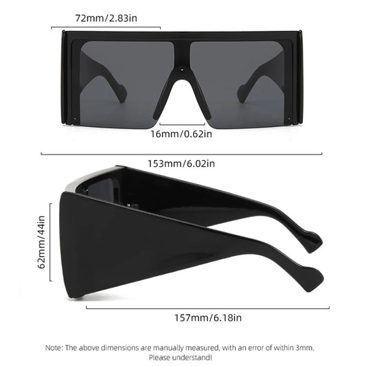 TEEK - Oversized Square Shield Sunglasses EYEGLASSES theteekdotcom
