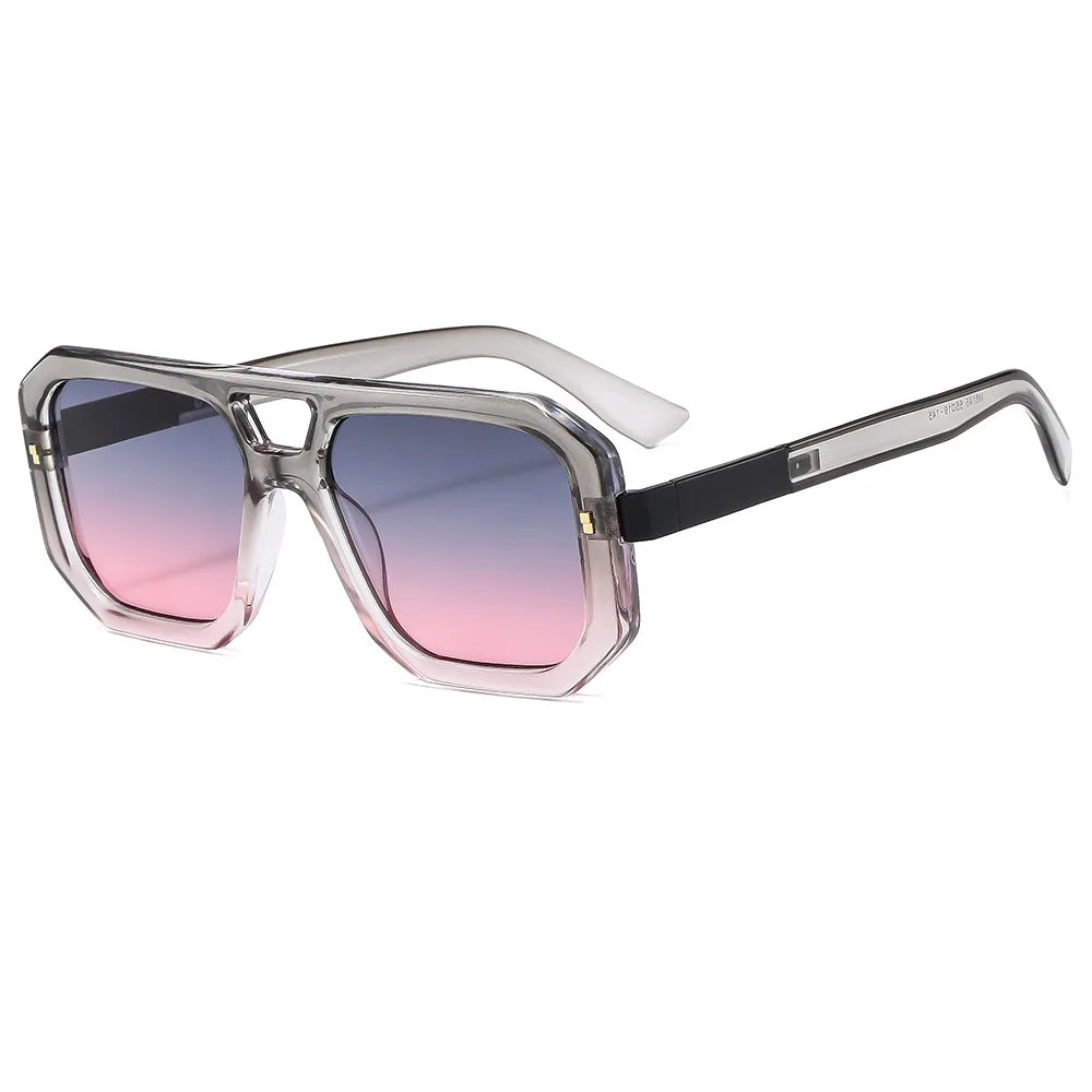 TEEK - Square Square Pilot Sunglasses EYEGLASSES theteekdotcom gray