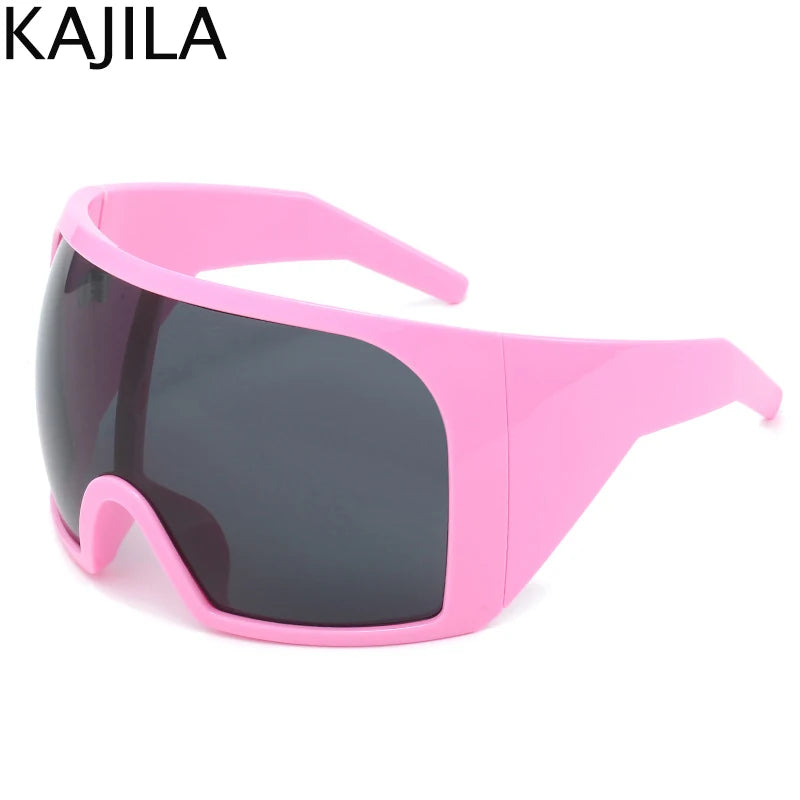 TEEK - Oversized Shield Sunglasses EYEGLASSES theteekdotcom C5 Pink Gray