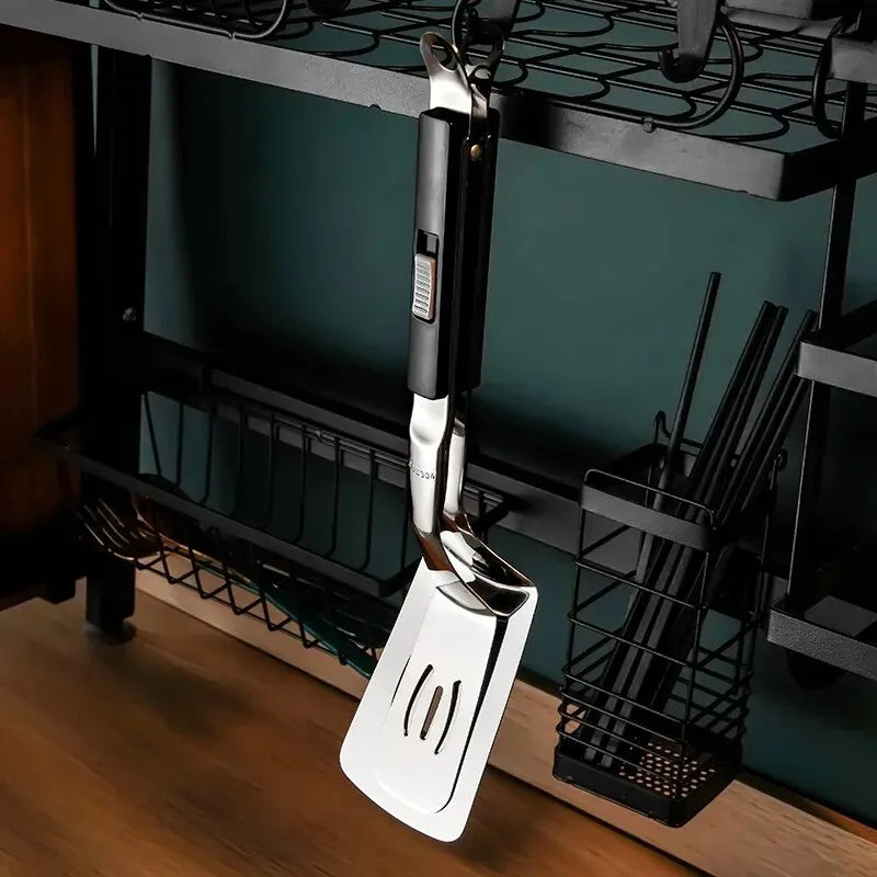 TEEK - Stainless Steel Clip Spatula HOME DECOR theteekdotcom black