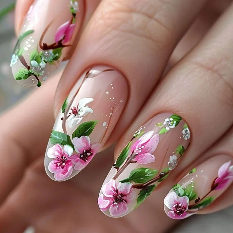 TEEK - 24pcs/set Fake Nails Set NAIL ART theteekdotcom 1935