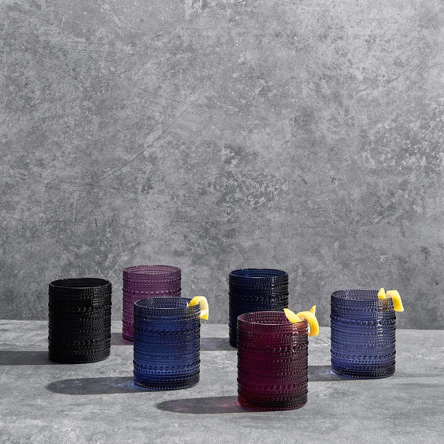 TEEK - Fortuna Hobnail Lowball Glassware Set of 6 HOME DECOR TEEK KS