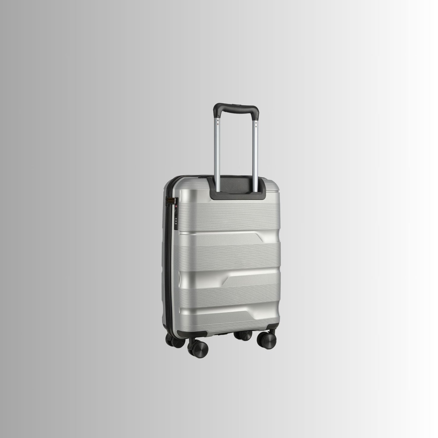 TEEK - 20-inch Silver Carry-On Hardcase Roller Luggage BAG TEEK SP