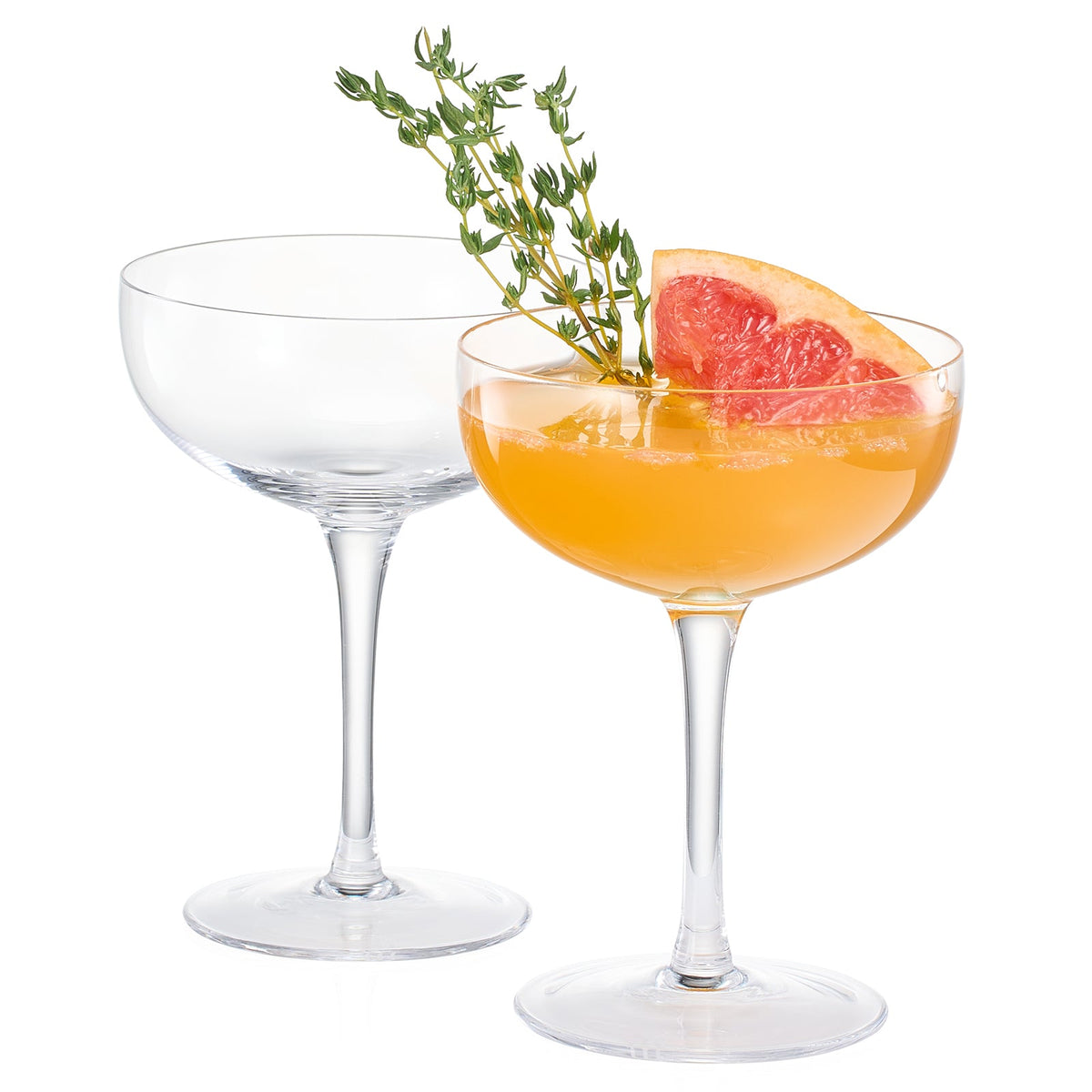 TEEK - Classica Champagne Coupe Cocktail Glassware Set of 2 HOME DECOR TEEK KS