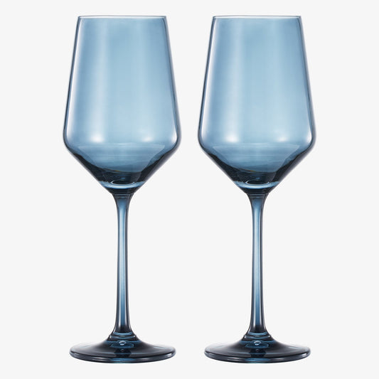 TEEK - Tonal Stemmed Wine Glassware Cloudy Blue Set HOME DECOR TEEK KS