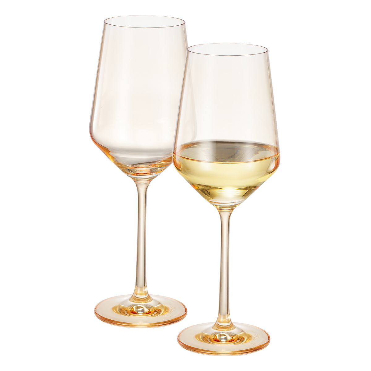 TEEK - Monet Stemmed Wine Glassware Yellow Set HOME DECOR TEEK KS
