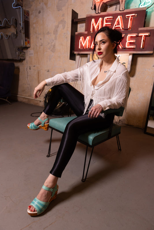 TEEK - The Souvenir Ankle Strap - Holiday Teal SHOES TEEK LLS