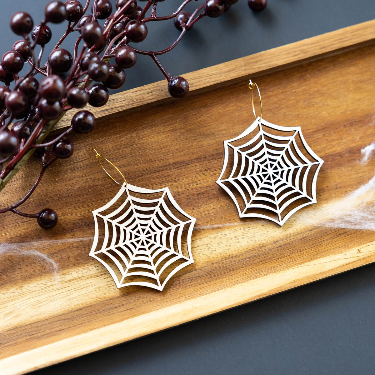 TEEK - Iridescent Spider Web Hoops JEWELRY TEEK LCM