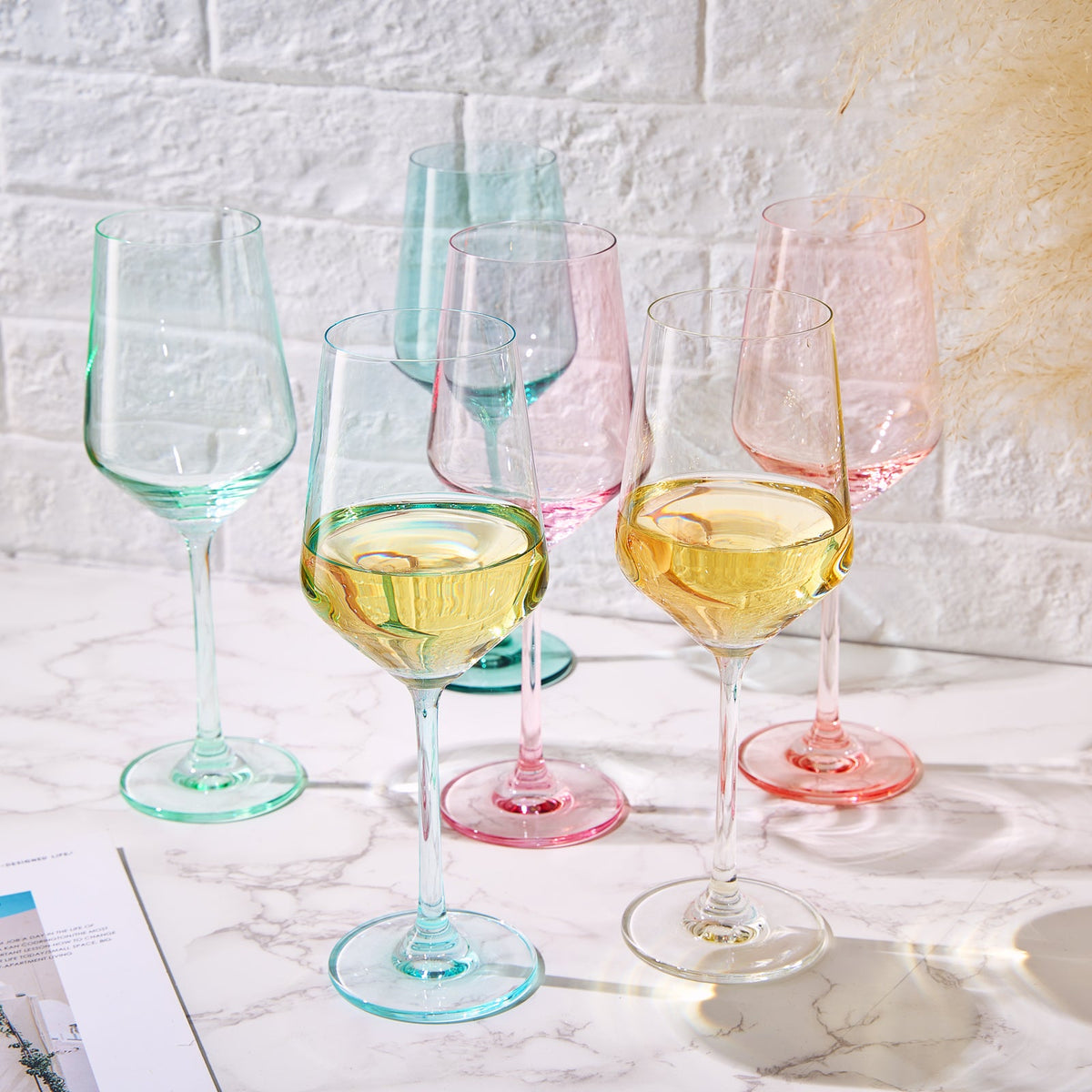 TEEK - Colorata Stemmed Wine Glassware Set HOME DECOR TEEK KS