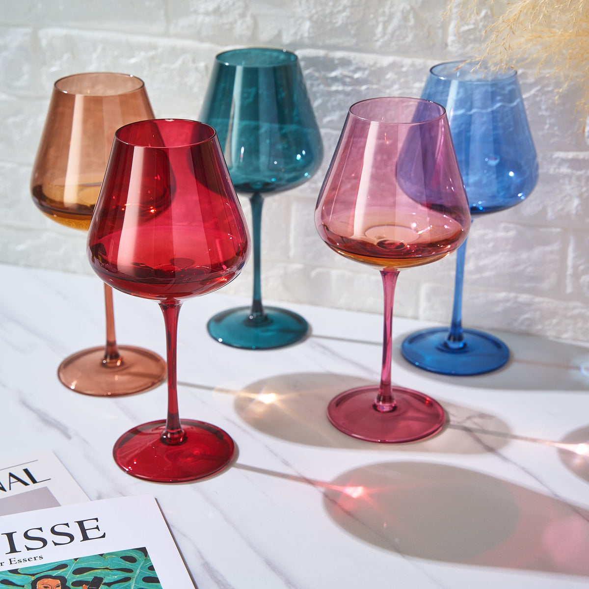 TEEK - Stagioni Stemmed Wine Glassware Set | May Flowers HOME DECOR TEEK KS