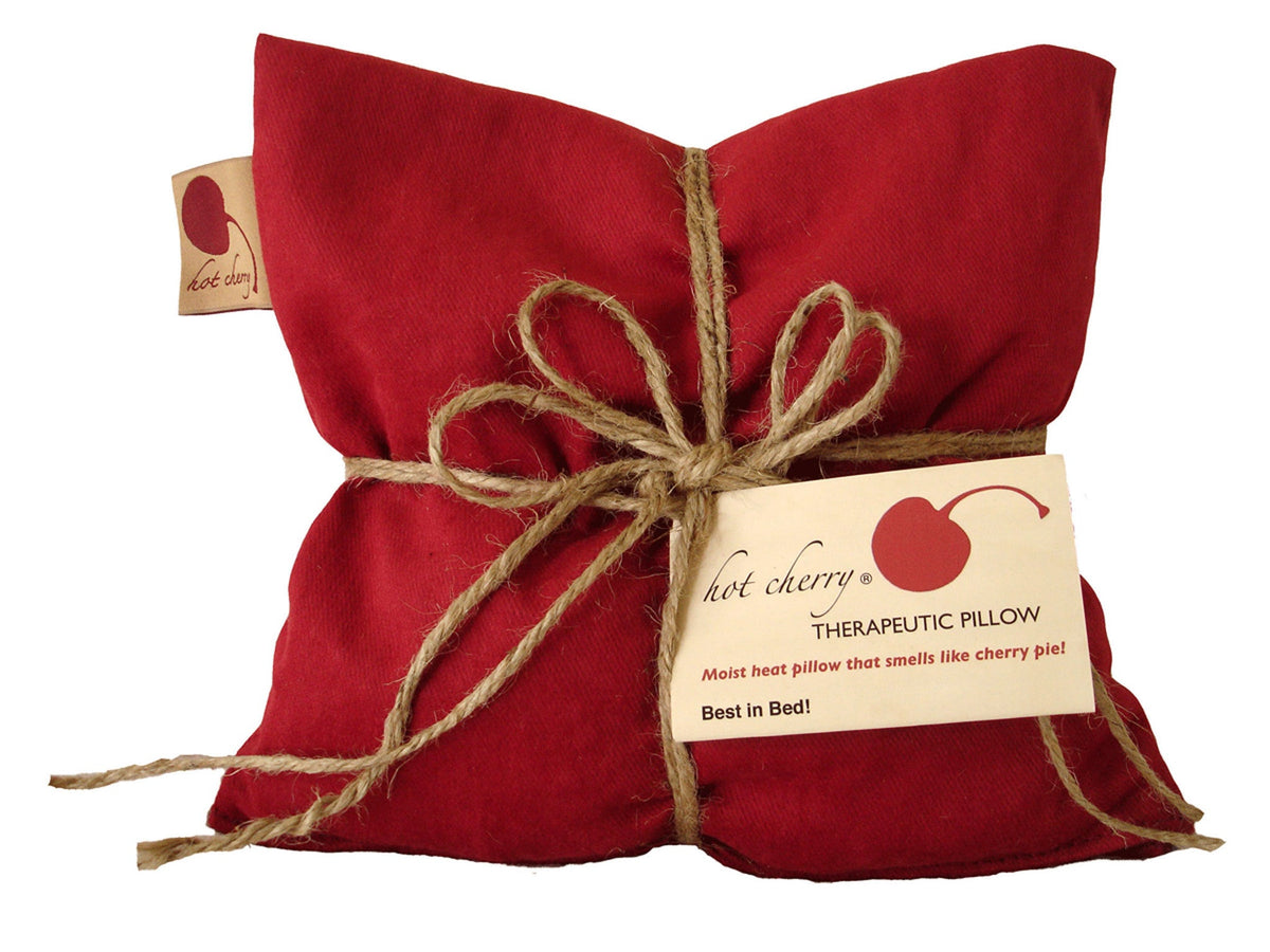 TEEK - Hot Cherry Square Pillow in Red Denim PILLOW TEEK HCP