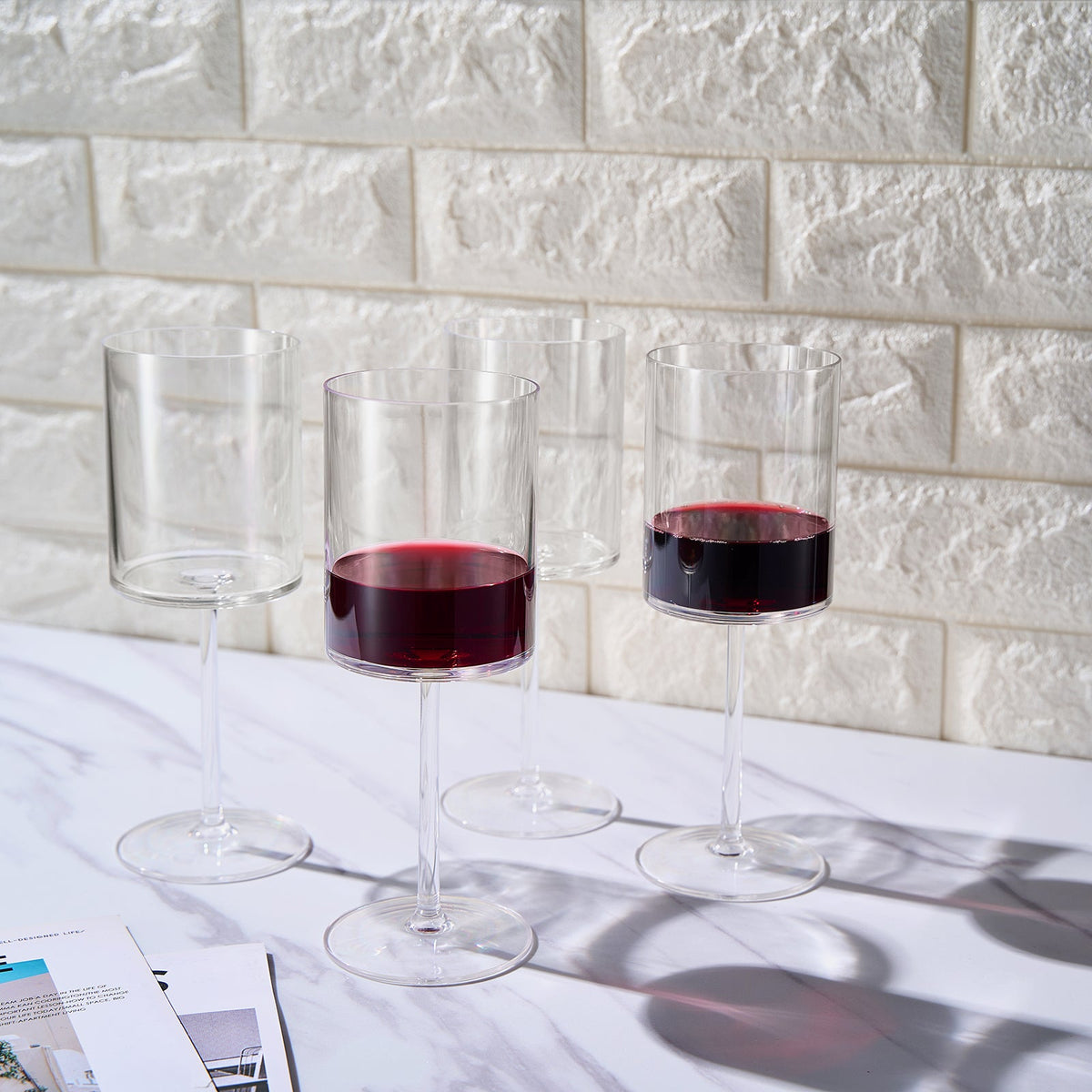 TEEK - Barcelona Acrylic Stemmed Wine Glassware Set HOME DECOR TEEK KS
