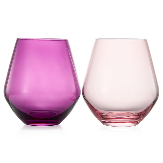 TEEK - Flora Stemless Wine Glassware Set HOME DECOR TEEK KS
