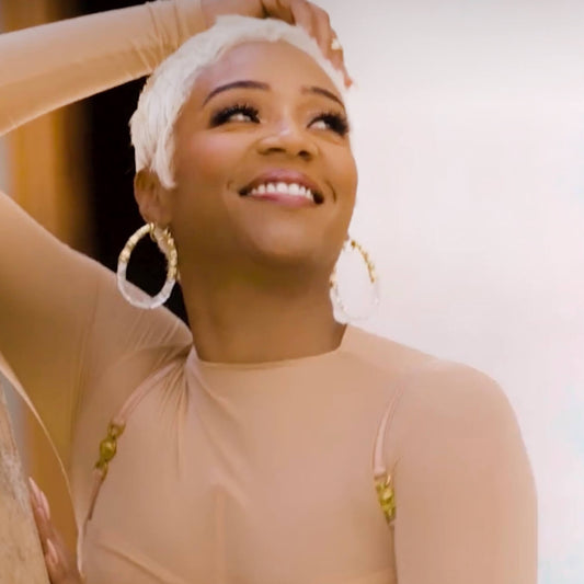 TEEK - Duchess Bamboo Lucite Hoop Earrings JEWELRY TEEK GNH