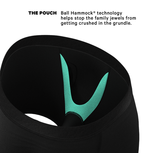 TEEK - The 009 | Black Tuxedo Ball Hammock® Pouch Underwear With Fly UNDERWEAR TEEK SH
