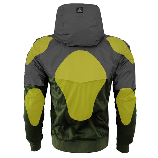 TEEK - Mens Ultra Reflective Padded Hoodie Army Green Nebula JACKET TEEK BR