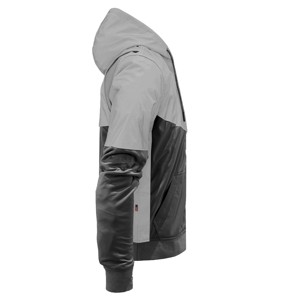 TEEK - Mens Ultra Reflective Padded Hoodie Dark Grey Eclipse JACKET TEEK BR