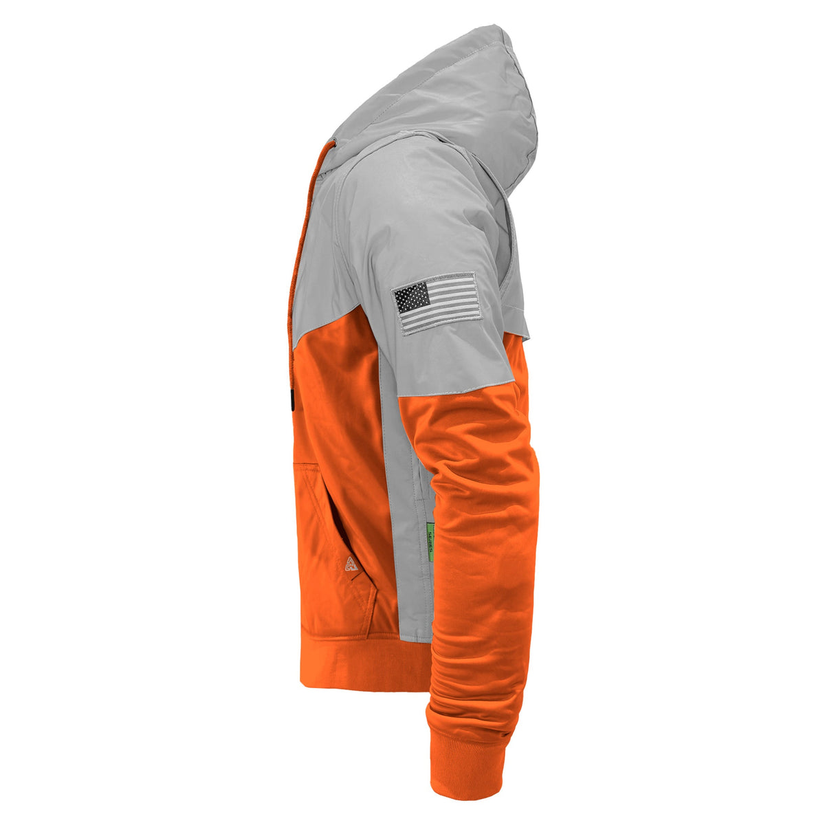 TEEK - Mens Ultra Reflective Padded Hoodie Hi Vis Orange Eclipse JACKET TEEK BR
