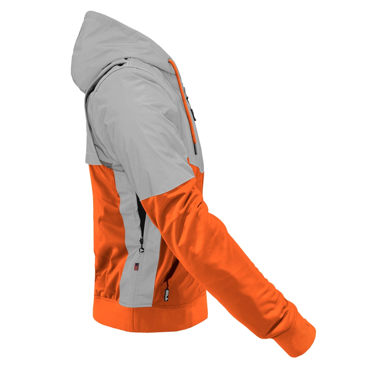 TEEK - Mens Ultra Reflective Padded Hoodie Hi Vis Orange Eclipse JACKET TEEK BR