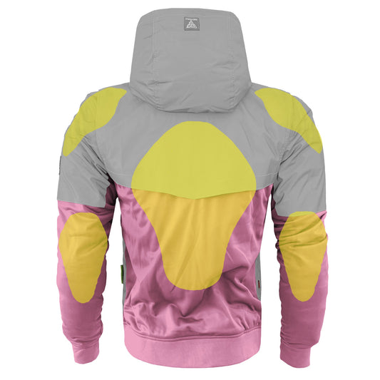 TEEK - Mens Ultra Reflective Padded Hoodie Light Pink Eclipse JACKET TEEK BR