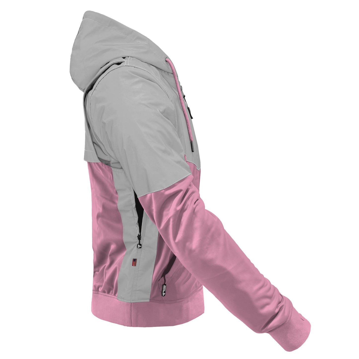 TEEK - Mens Ultra Reflective Padded Hoodie Light Pink Eclipse JACKET TEEK BR