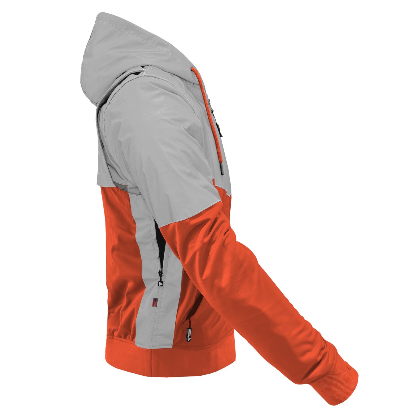 TEEK - Mens Ultra Reflective Padded Hoodie Orange Eclipse JACKET TEEK BR