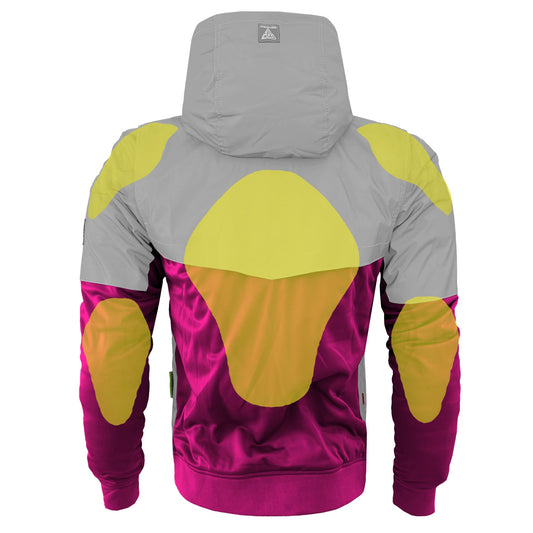 TEEK - Mens Ultra Reflective Padded Hoodie Pink Eclipse JACKET TEEK BR