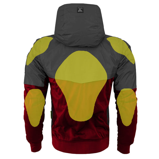 TEEK - Ultra Reflective Padded Hoodie Red Maroon Nebula JACKET TEEK BR