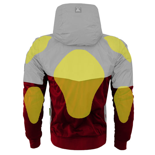 TEEK - Mens Ultra Reflective Padded Hoodie Red Maroon Eclipse JACKET TEEK BR