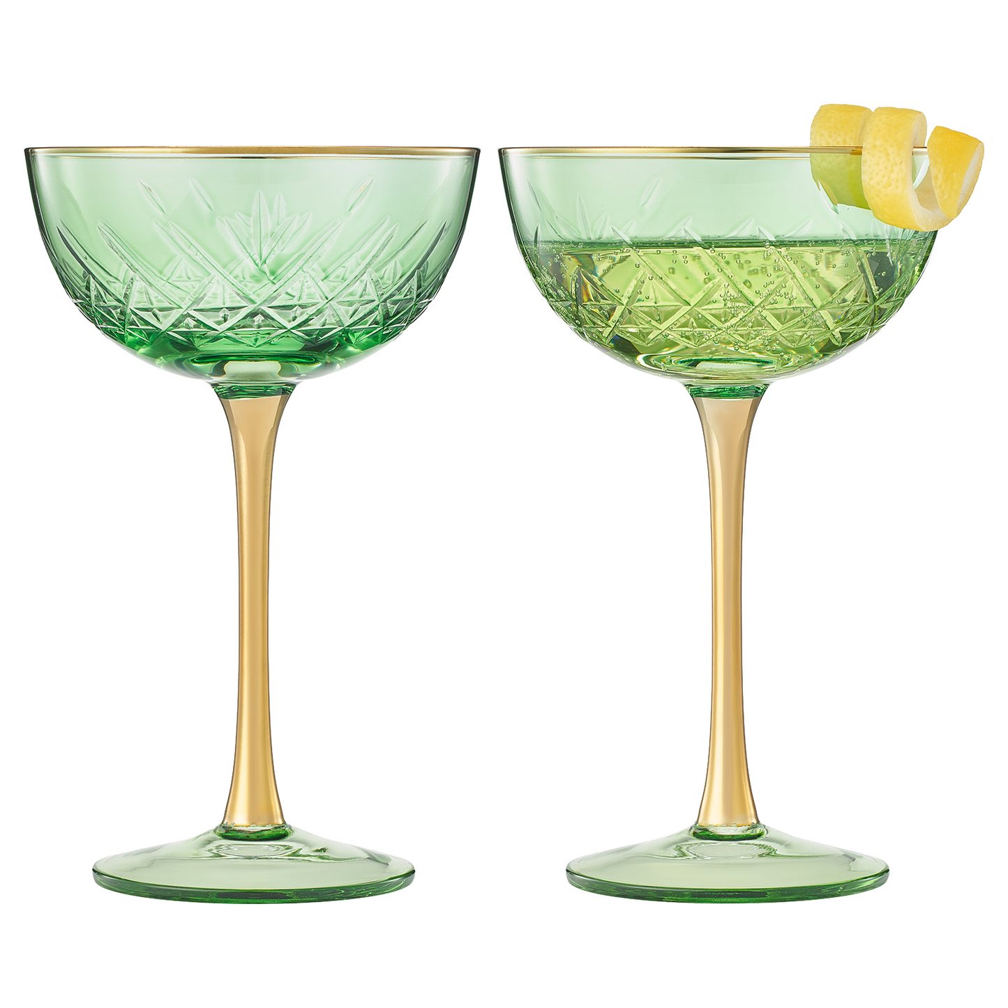 TEEK - Bellissimo Crystal Champagne Coupe Cocktail Glassware Set HOME DECOR TEEK KS