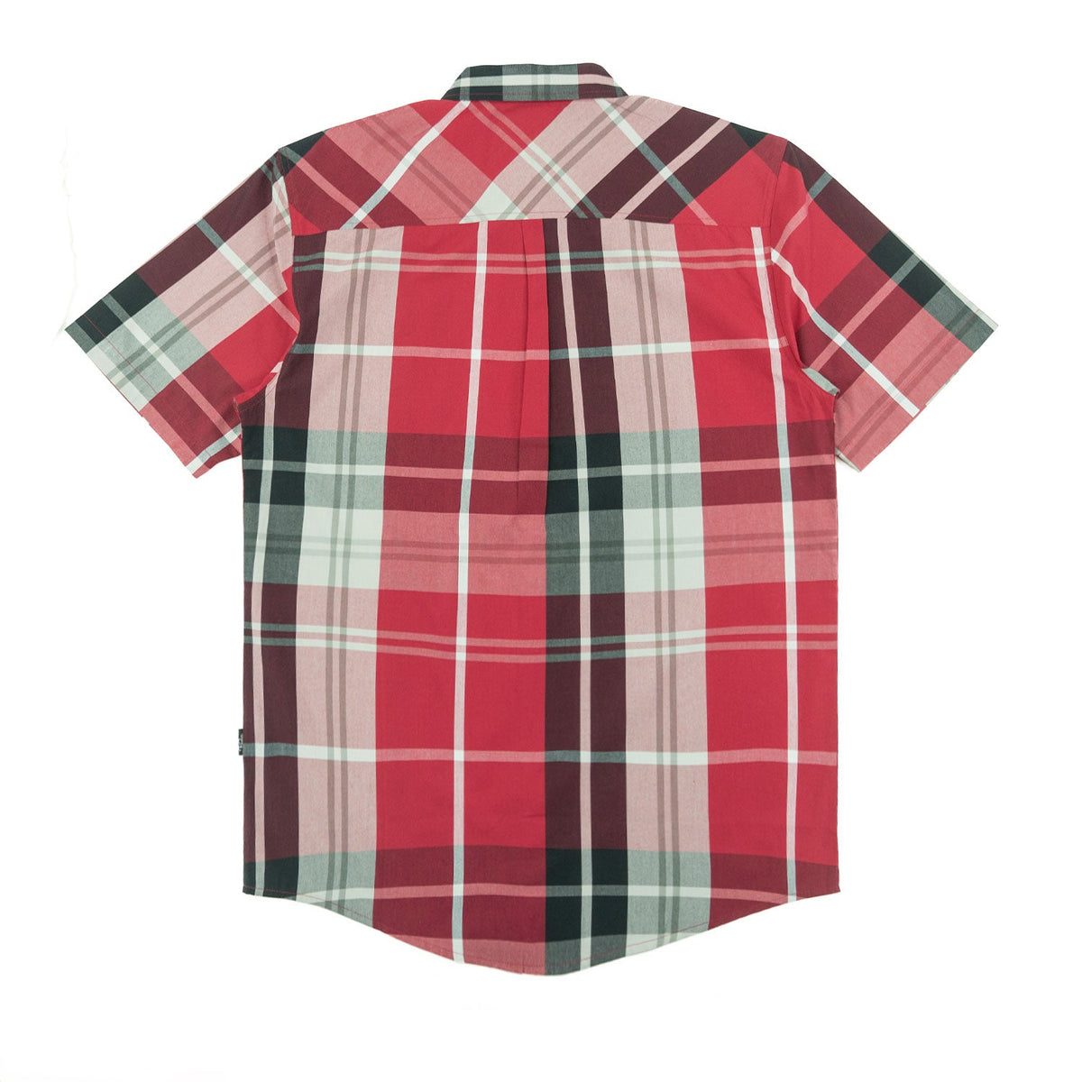 V832 Leon Plaid Shirt - Red Button Down Makobi Jeans USA