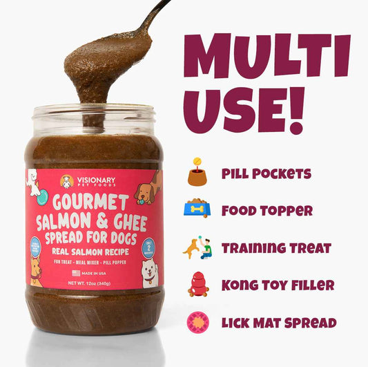 TEEK -Salmon & Ghee Dog Meat Spread – High-Protein, Low-Carb Keto Treat | 12oz Jar PET SUPPLIES TEEK VPF