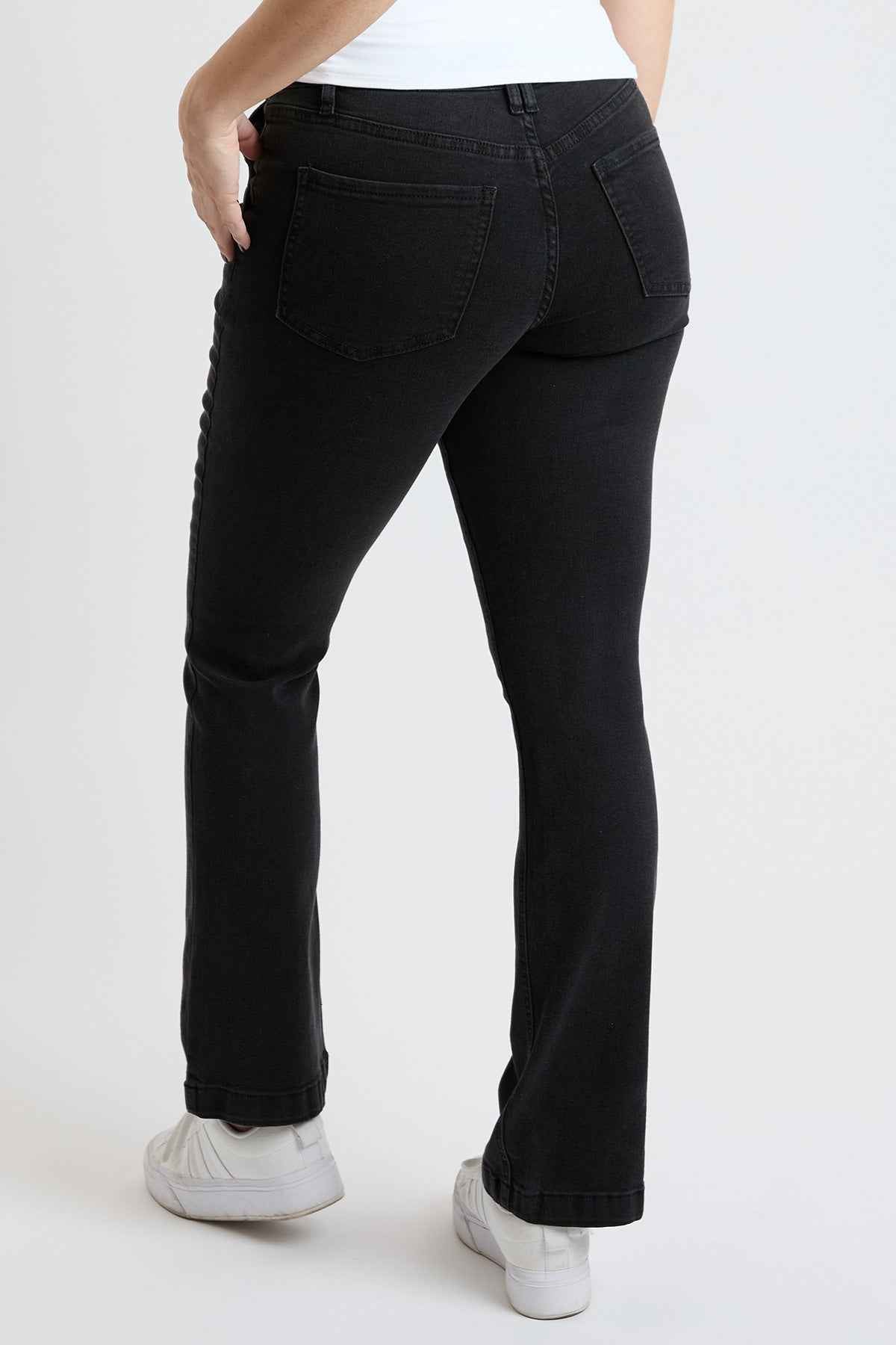 TEEK - Womens High Rise Sailor Bootcut Pants YMI JEANS