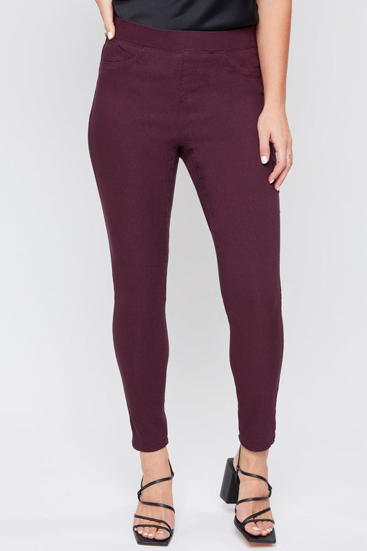 TEEK - Womens Hyperstretch Mid Rise Jegging, Plum