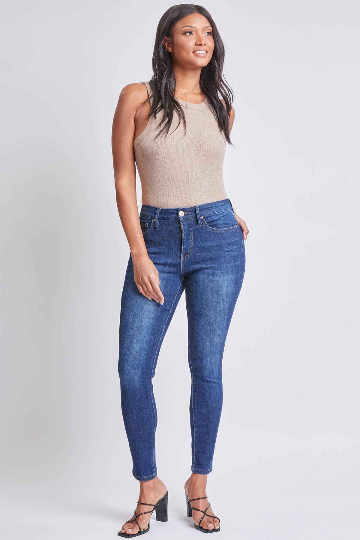 Women's Curvy Fit High Rise Skinny Jeans