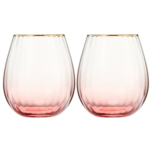 TEEK - Waterfall Stemless Wine Glassware Set HOME DECOR TEEK KS