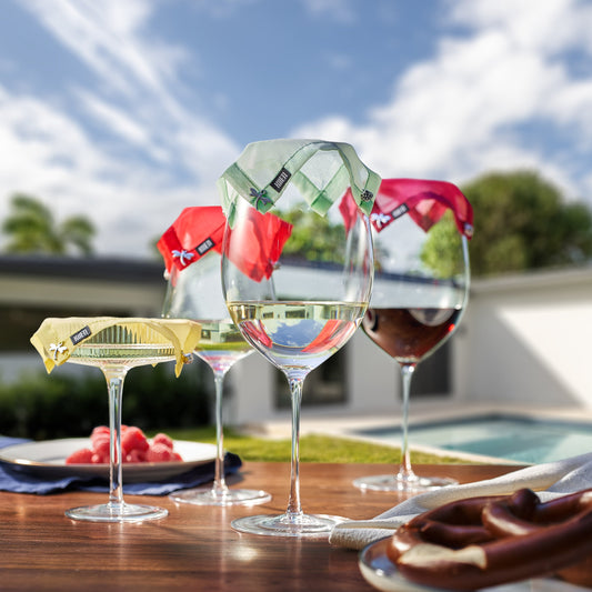 TEEK - Weighted Outdoor Wine Glassware Covers Set HOME DECOR TEEK KS