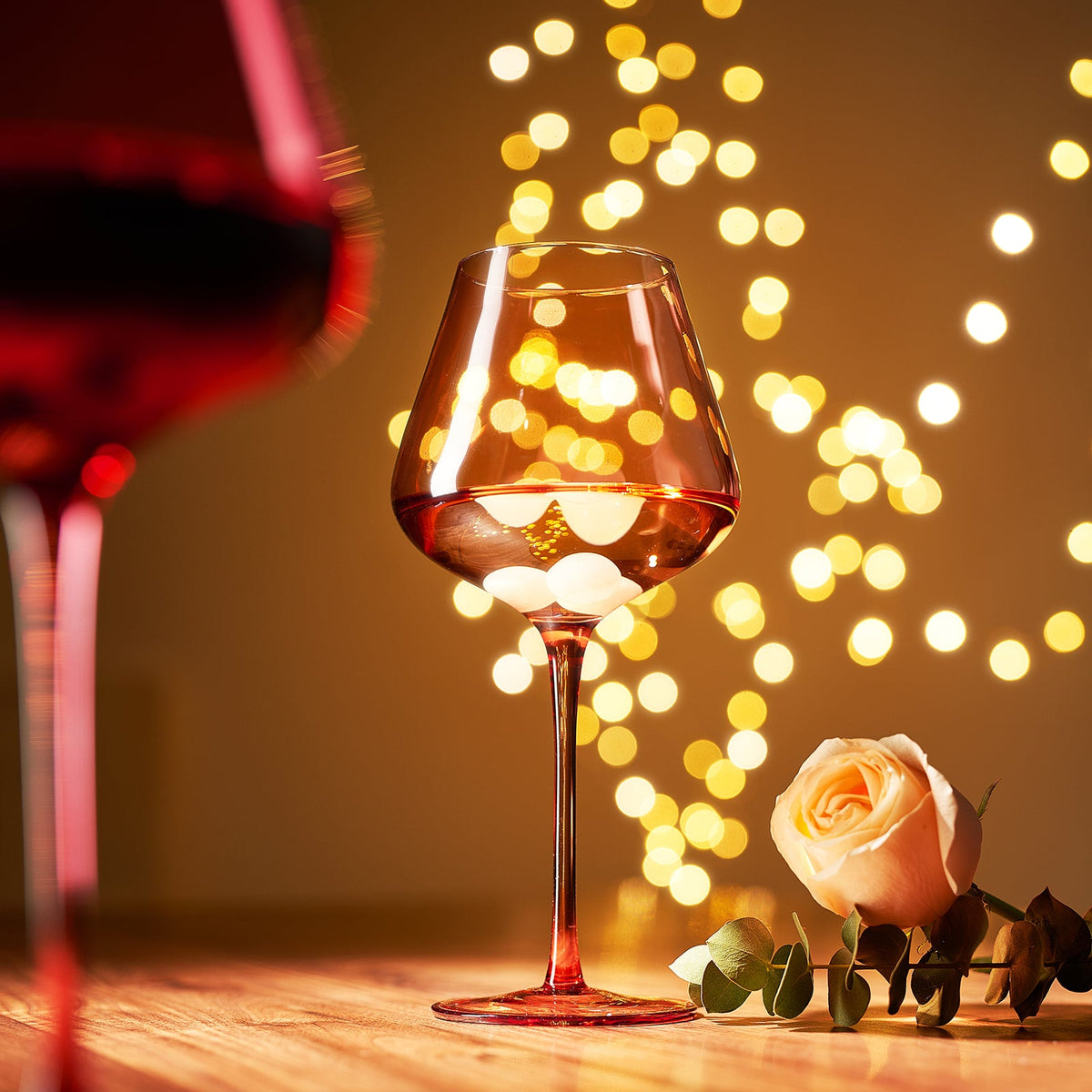 TEEK - Love Stemmed Wine Glassware & Quartz Stone Chillers Set HOME DECOR TEEK KS