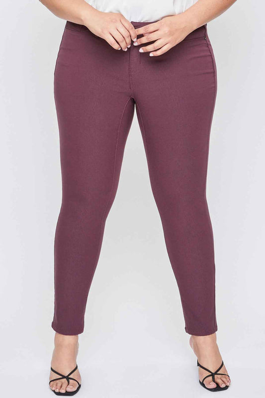 Women's Plus Size Hyperstretch Skinny Pants, Plum