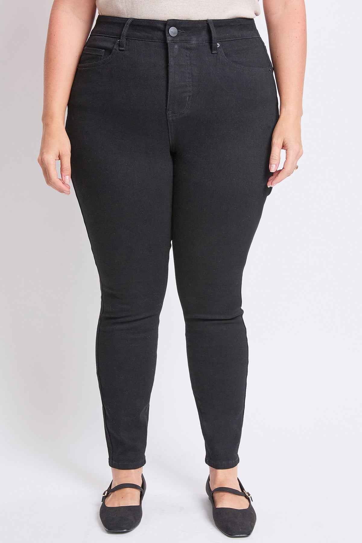 TEEK - Womens Plus High Rise Basic 5 Pocket Skinny Jeans JEANS TEEK YMJ