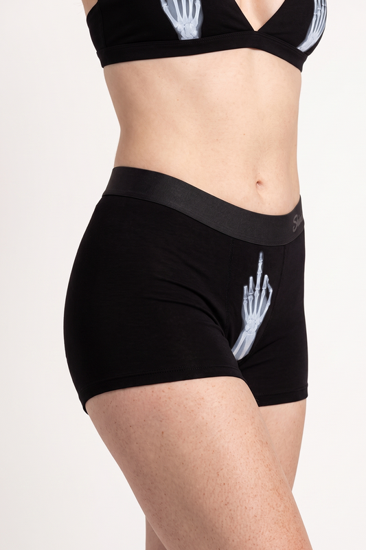 The XXX Ray | Middle Finger X Ray Women’s Boxers Women's Boxer Shinesty