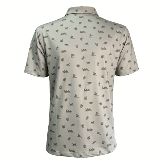 TEEK - "Turkey Tom" Golf Polo T-Shirt Bow Crew Apparel - Bow Hunting Lifestyle Apparel