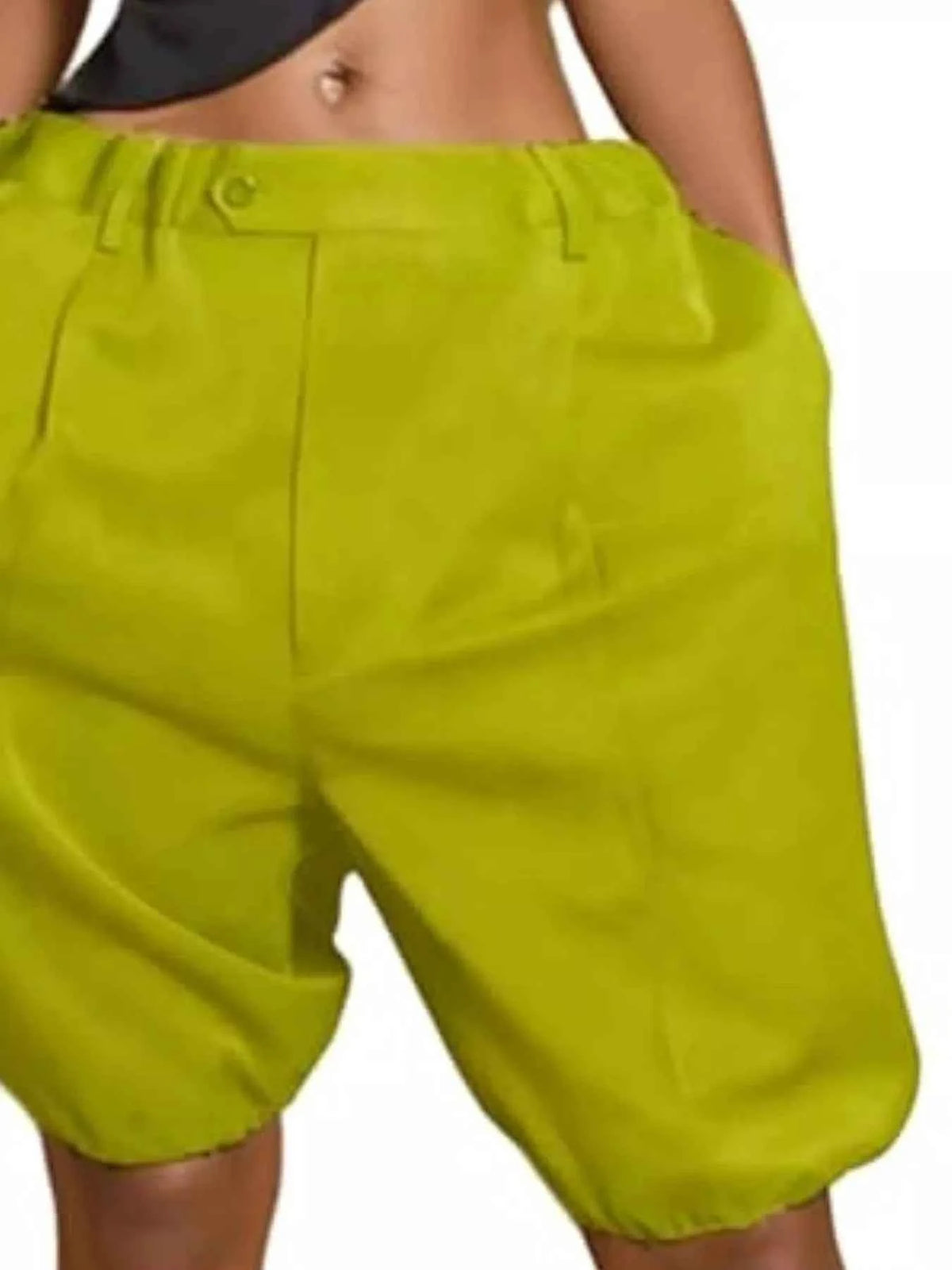 TEEK - Pleated Detail High Waist Shorts SHORTS TEEK Trend