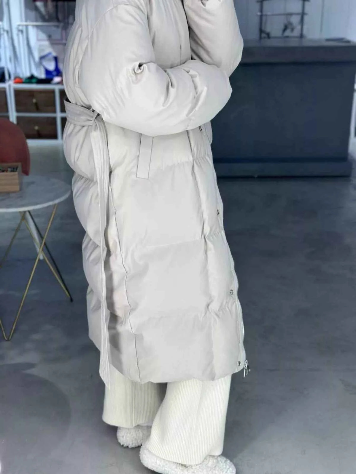TEEK - Longline Padded Winter Belted Coat COAT TEEK Trend