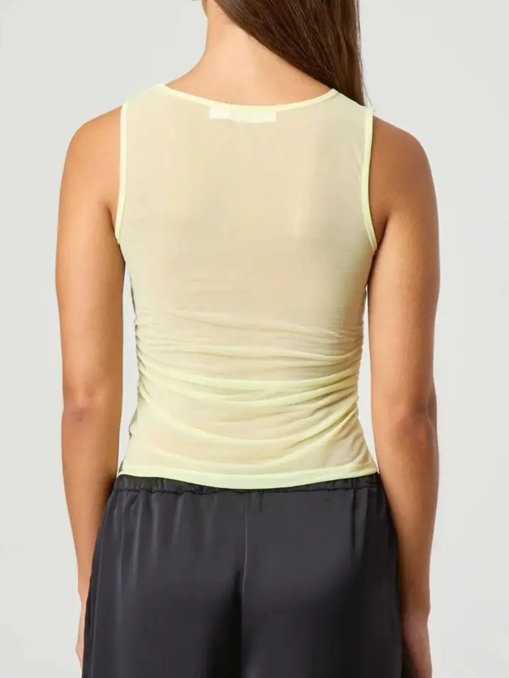 TEEK - Ruched Round Neck Tank TOPS TEEK Trend