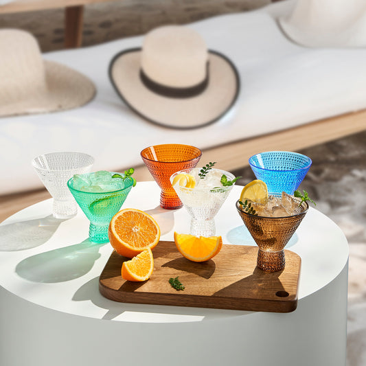 TEEK - Eze Acrylic Martini Hobnail Glassware Set HOME DECOR TEEK KS